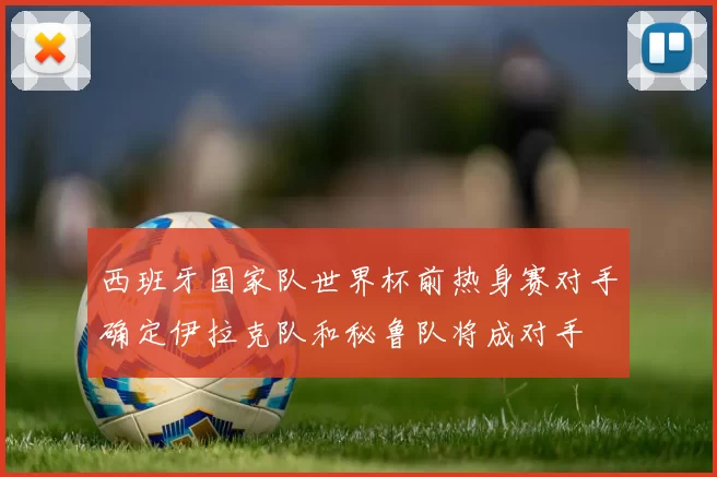 西班牙国家队世界杯前热身赛对手确定伊拉克队和秘鲁队将成对手
